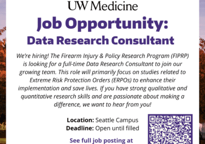 A poster advertising the job opportunity of data research consultant.